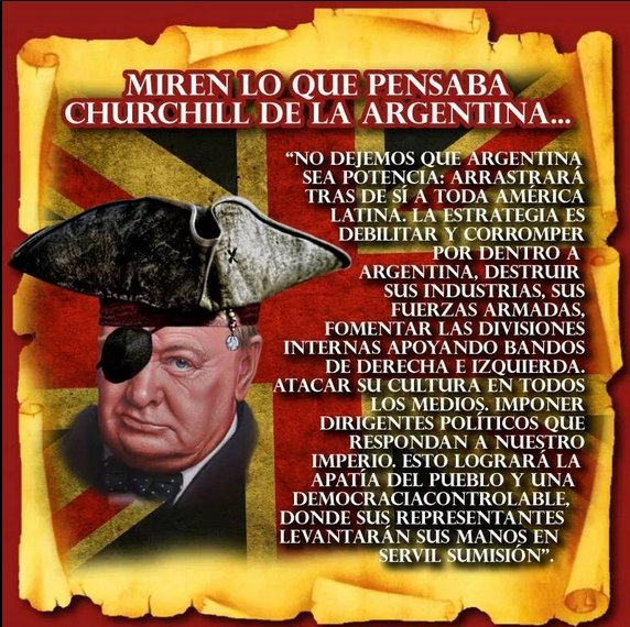 Churchill ataca a Argentina