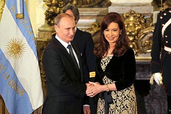 Vladimir Putin y Cristina Fernández de Kirchner, Buenos Aires, 12 de julio de 2014